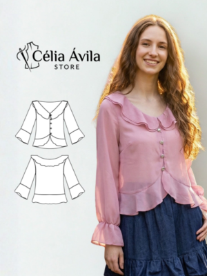 Molde Digital: Blusa Dara