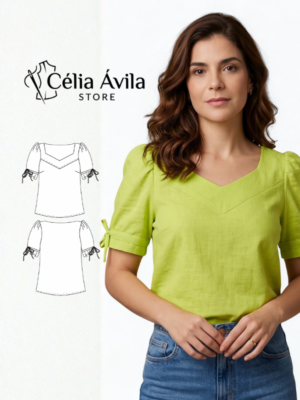 Molde Digital: Blusa Karina