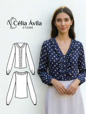Molde Digital: Blusa Rute