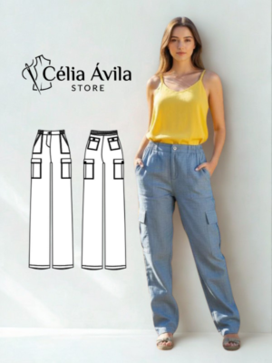 Molde Digital: Calça Cargo Micaela