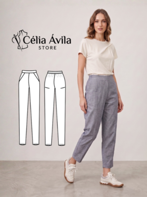 Molde Digital: Calça Rita