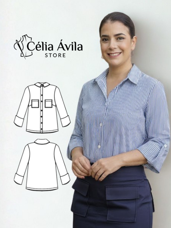 Molde Digital: Camisa Bia