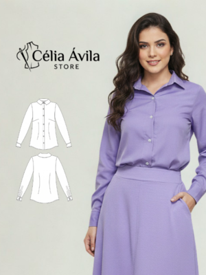 Molde Digital: Camisa Consuelo