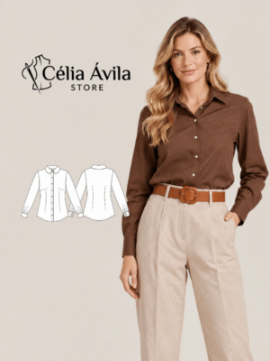 Molde Digital: Camisa Consuelo
