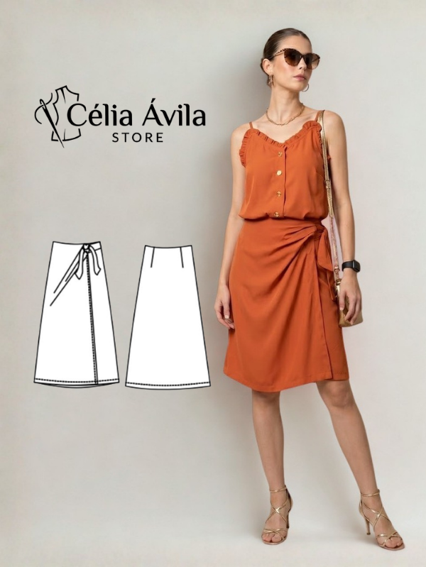 Molde Digital: Saia Envelope Antonia