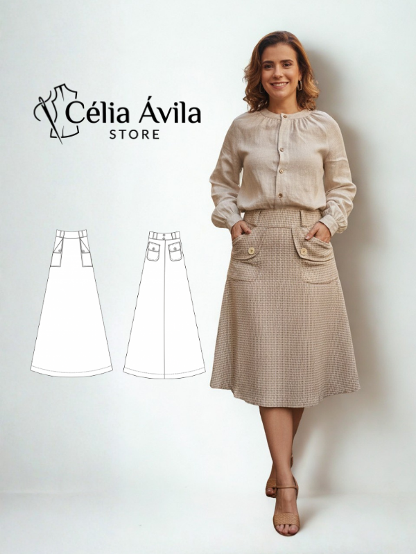 Molde Digital: Saia Lúcia