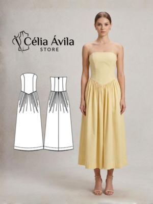 Molde Digital: Vestido Paula