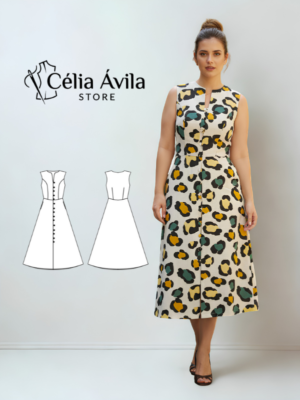 Molde Digital: Vestido Constance