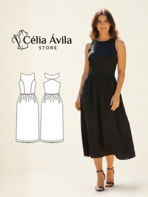 Molde Digital: Vestido Holly