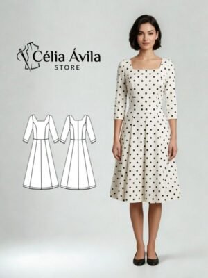 Molde Digital: Vestido Kate
