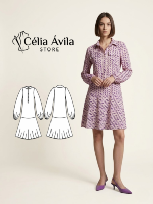 Molde Digital: Vestido Marina