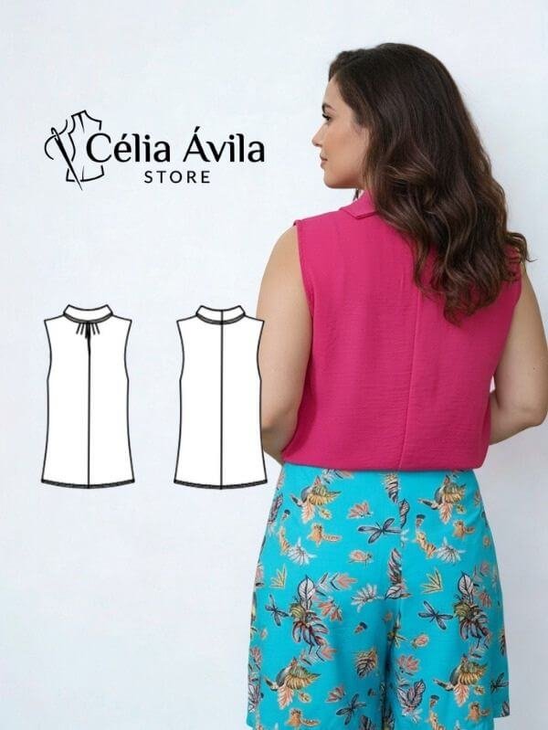 Molde Digital: Blusa Valéria - Imagem 2