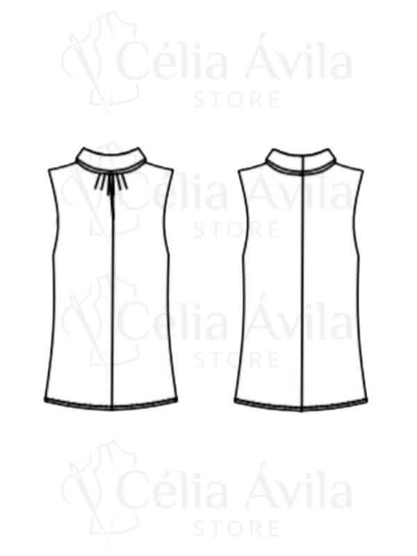 Molde Digital: Blusa Valéria - Imagem 3