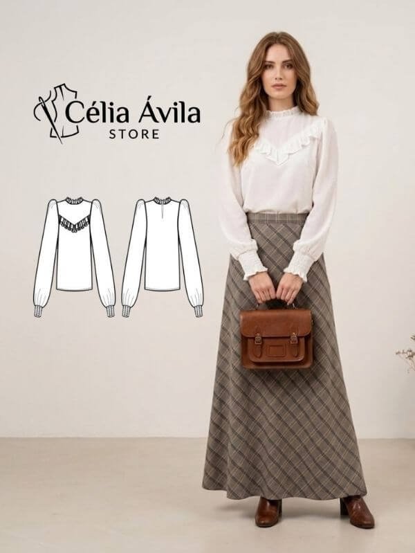 Molde Digital: Blusa Alice