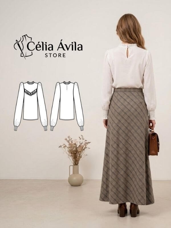 Molde Digital: Blusa Alice - Imagem 2