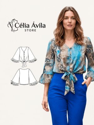 Molde Digital: Blusa Angélica