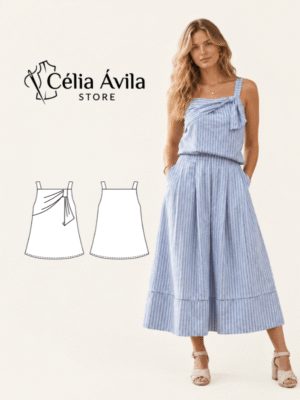 Molde Digital: Blusa Sandy