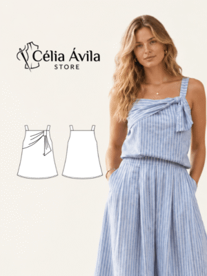 Molde Digital: Blusa Sandy