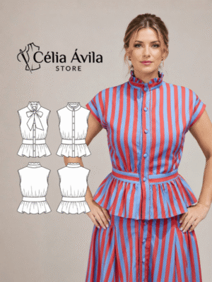 Molde Digital: Blusa Sarita