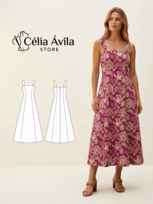 Molde Digital: Vestido Leonor