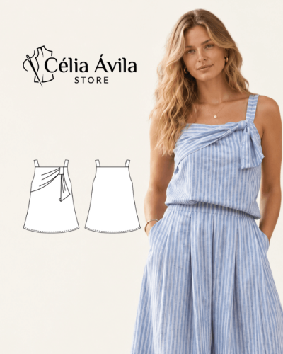 Blusa Sandy de perto tiny